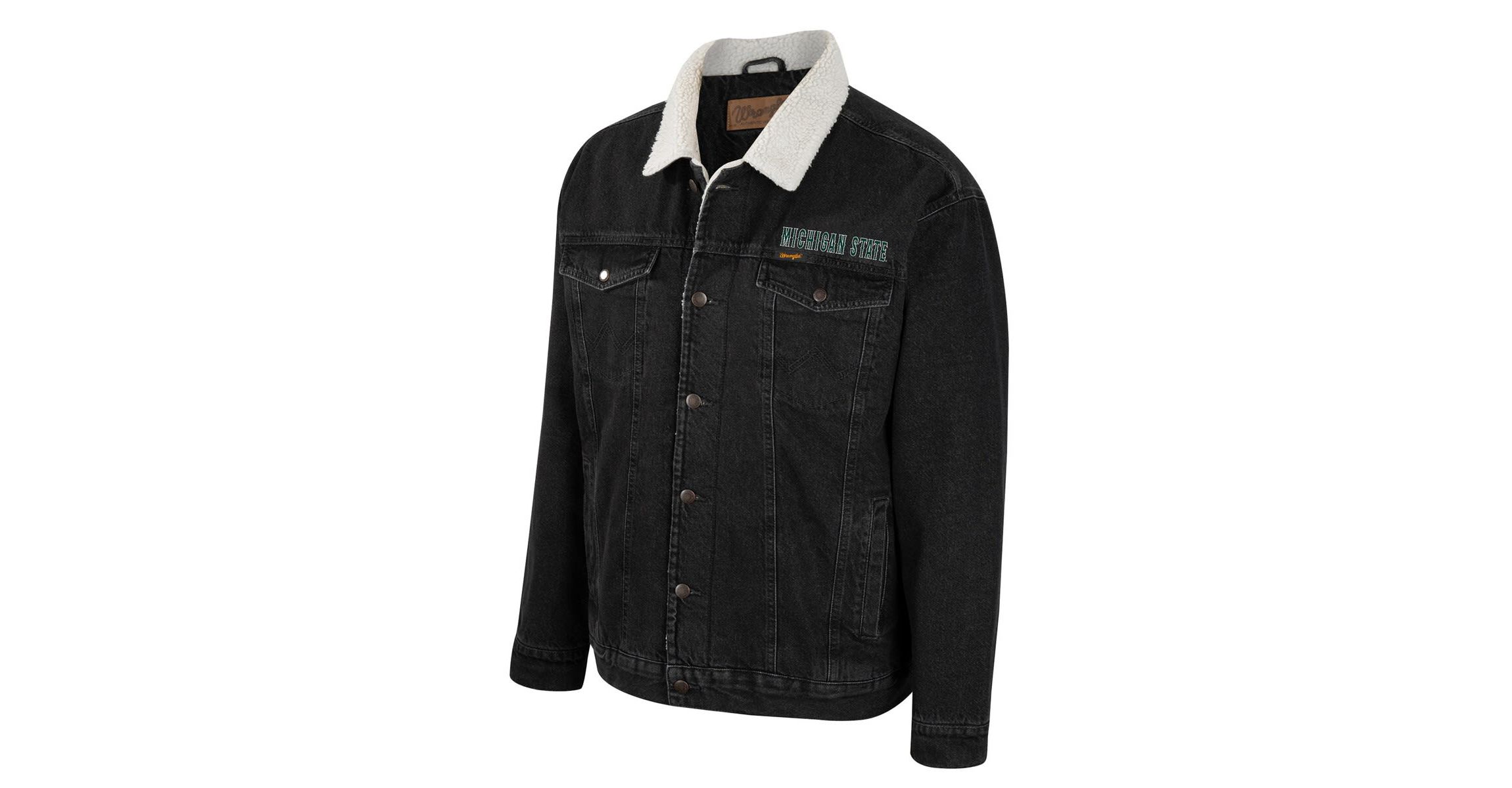 NCAA x Wrangler Michigan State Spartans Western Button-Up Jacket