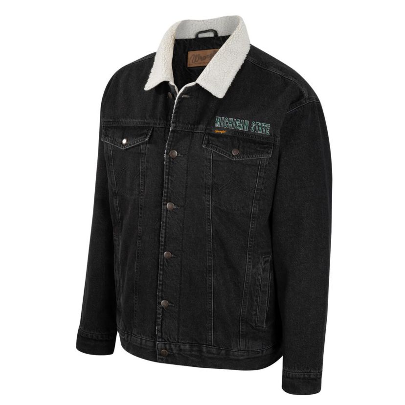 NCAA x Wrangler Michigan State Spartans Western Button-Up Jacket