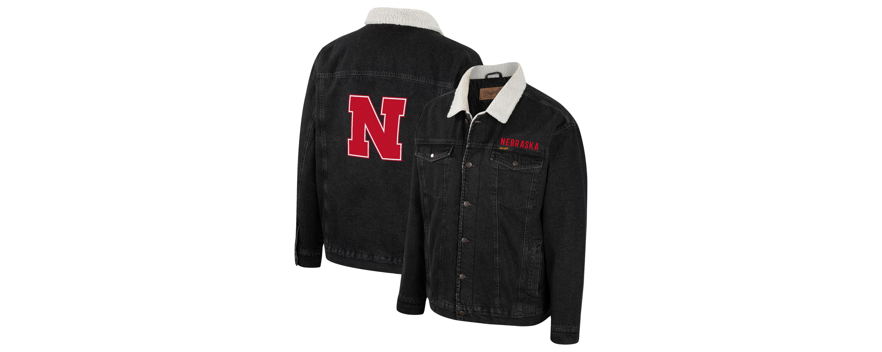 NCAA x Wrangler Nebraska Huskers Western Button-Up Jacket