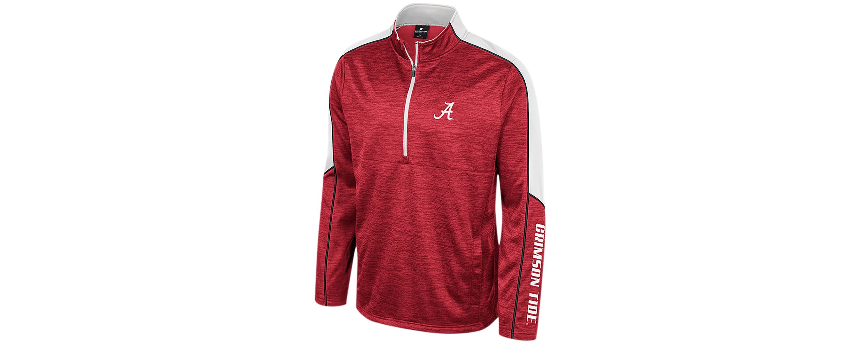 Alabama Crimson Tide NCAA Alabama Tide Marled Half-Zip Jacket