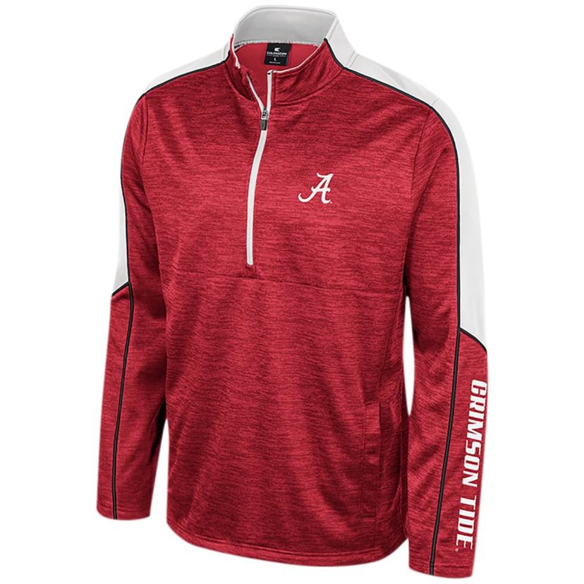 Alabama Crimson Tide NCAA Alabama Tide Marled Half-Zip Jacket