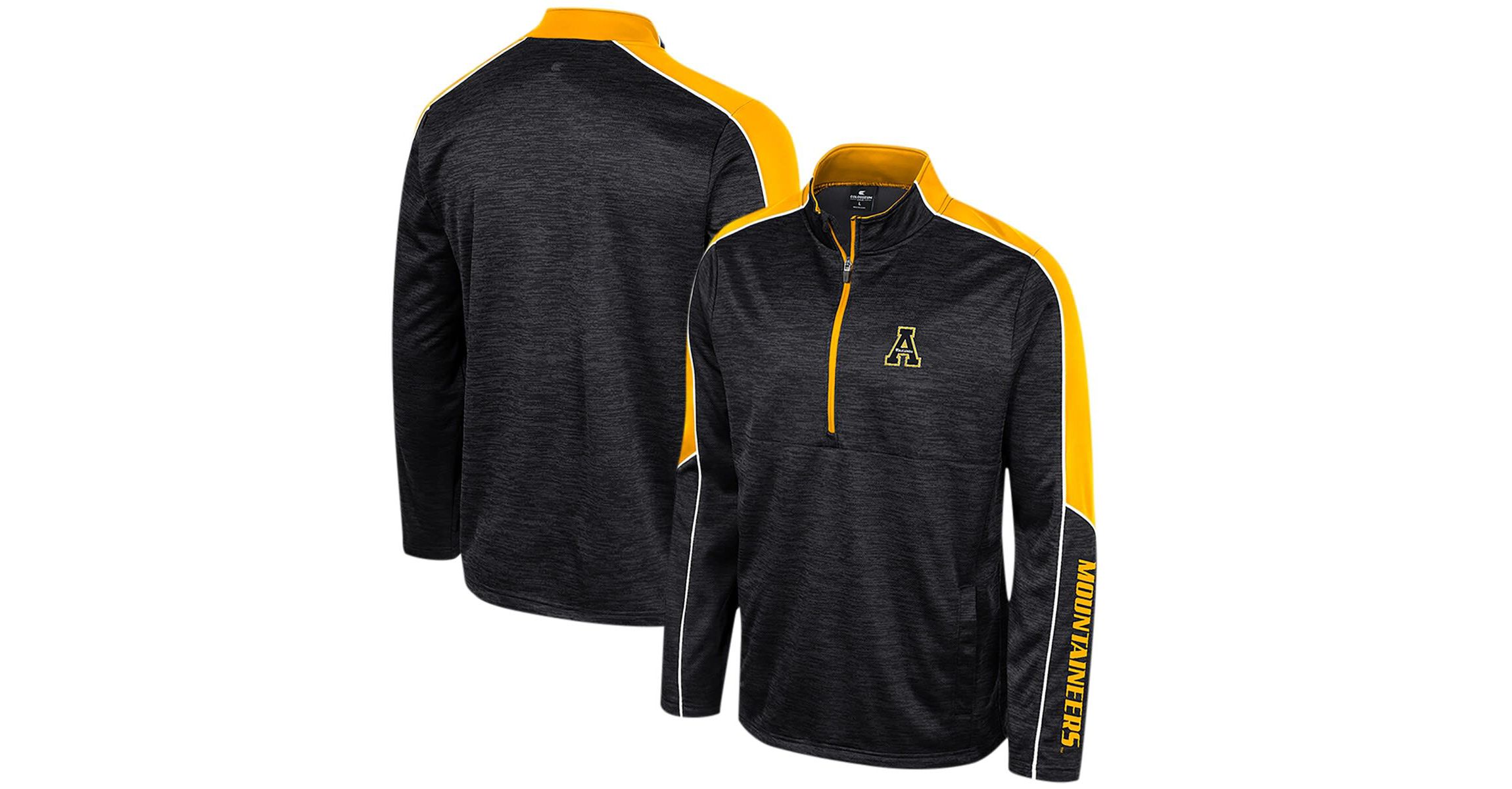 NCAA Appalachian State Mountaineers Marled Half-Zip Jacket