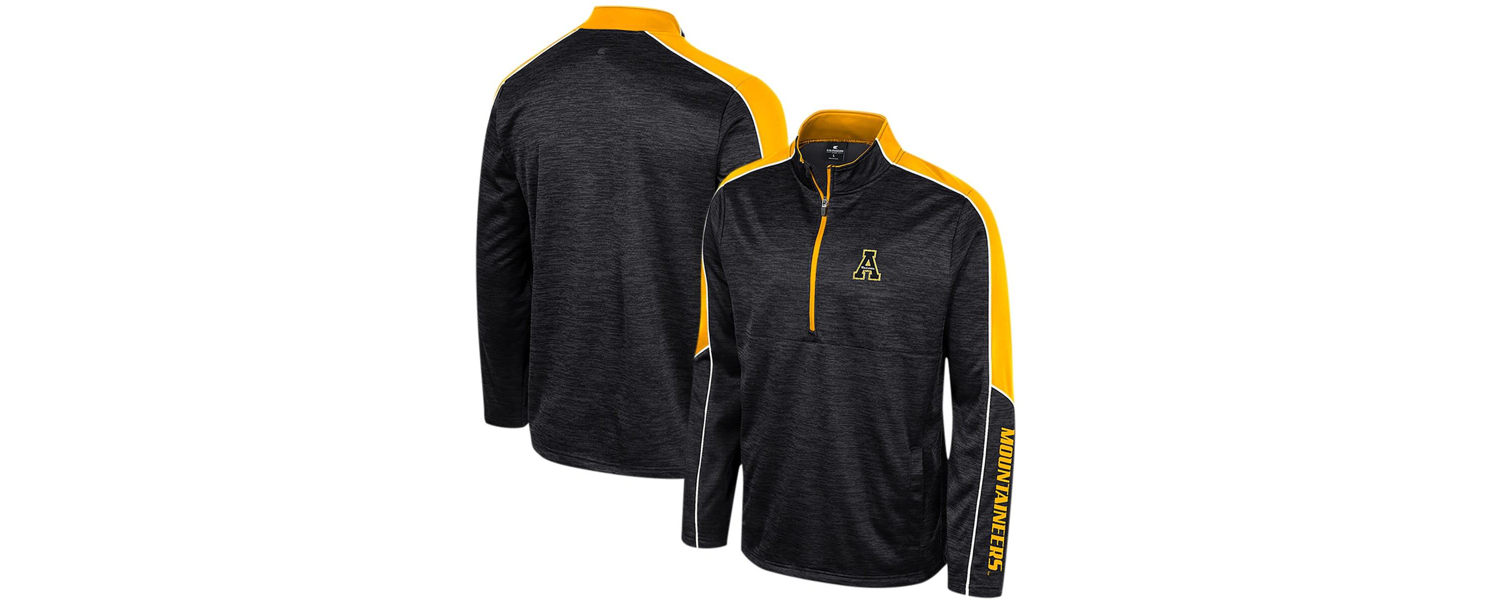 NCAA Appalachian State Mountaineers Marled Half-Zip Jacket