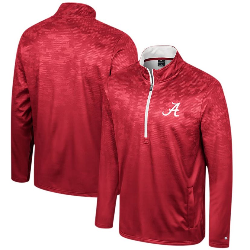 Alabama Crimson Tide NCAA Alabama Tide The Machine Half-Zip Jacket