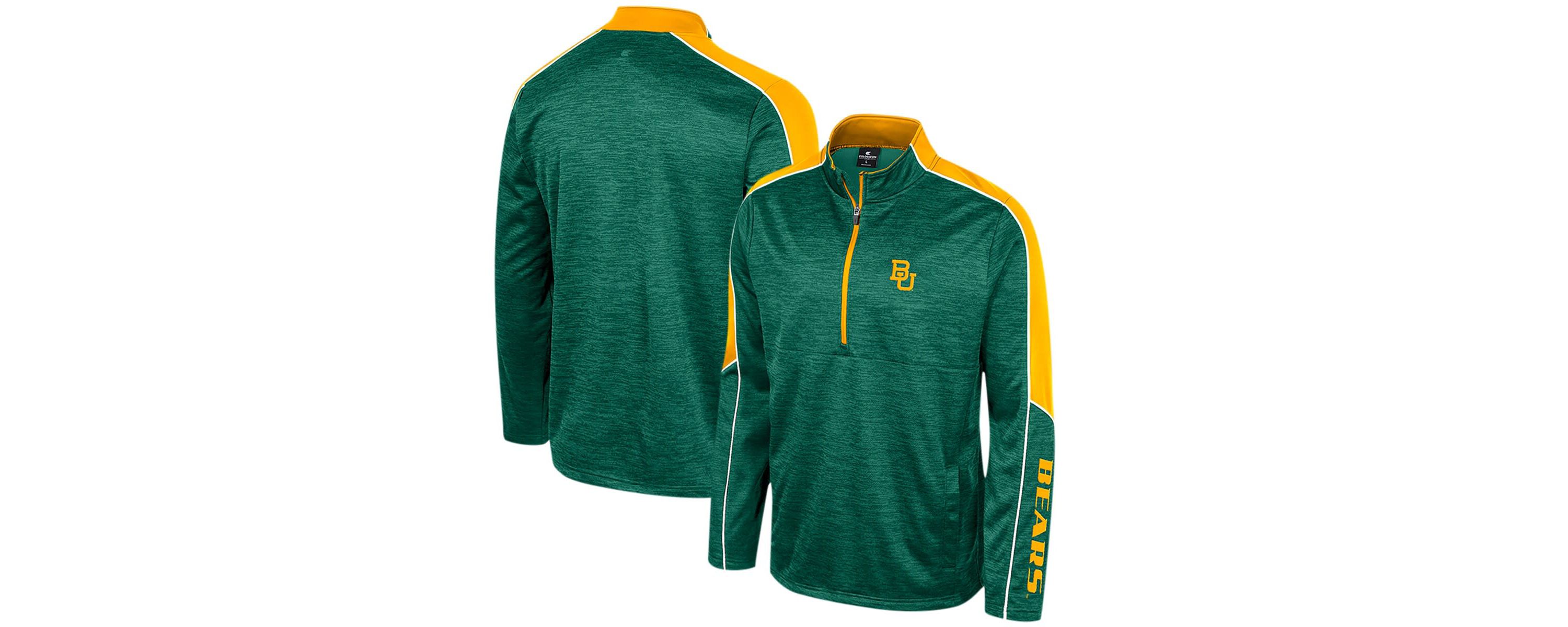 NCAA Baylor Bears Marled Half-Zip Jacket