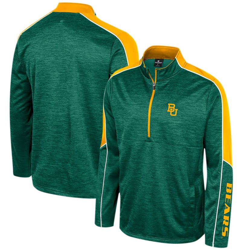 NCAA Baylor Bears Marled Half-Zip Jacket