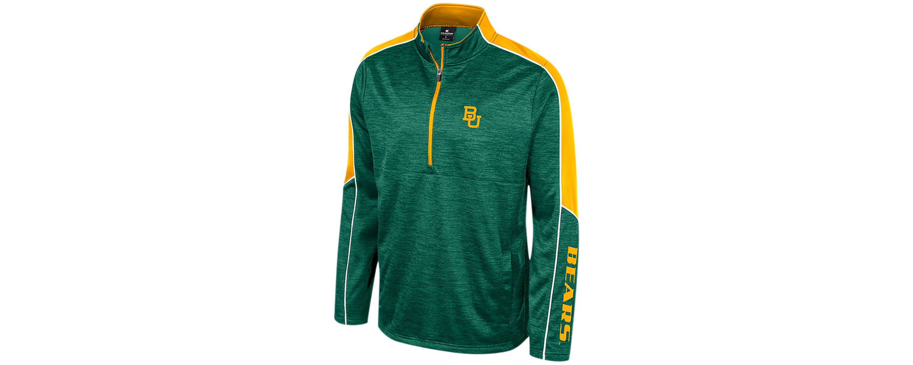 NCAA Baylor Bears Marled Half-Zip Jacket