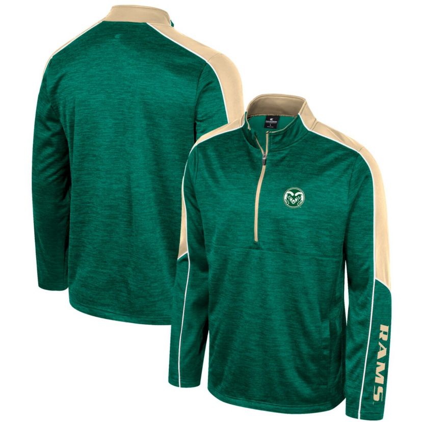 NCAA Colorado State Rams Marled Half-Zip Jacket