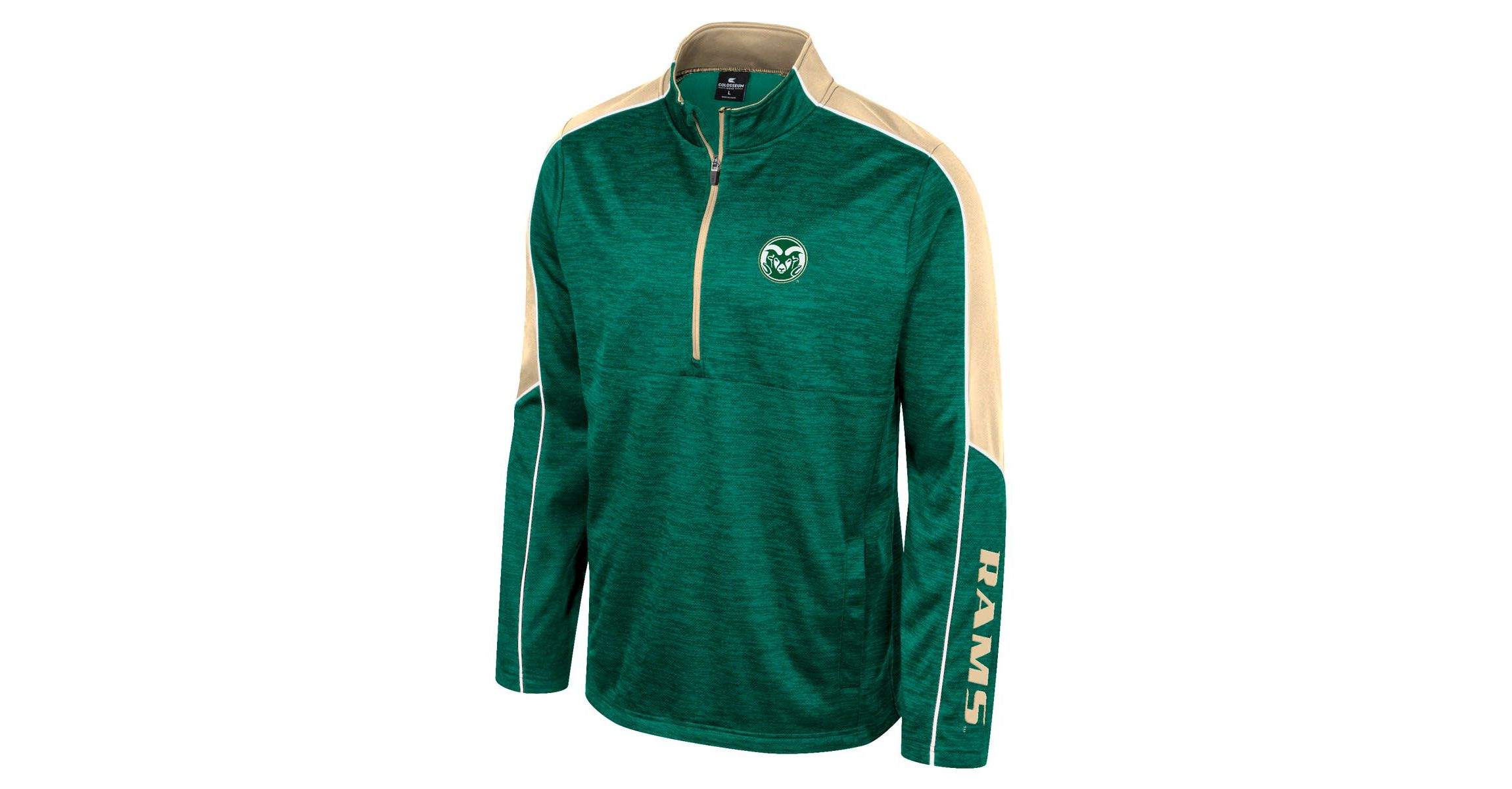 NCAA Colorado State Rams Marled Half-Zip Jacket