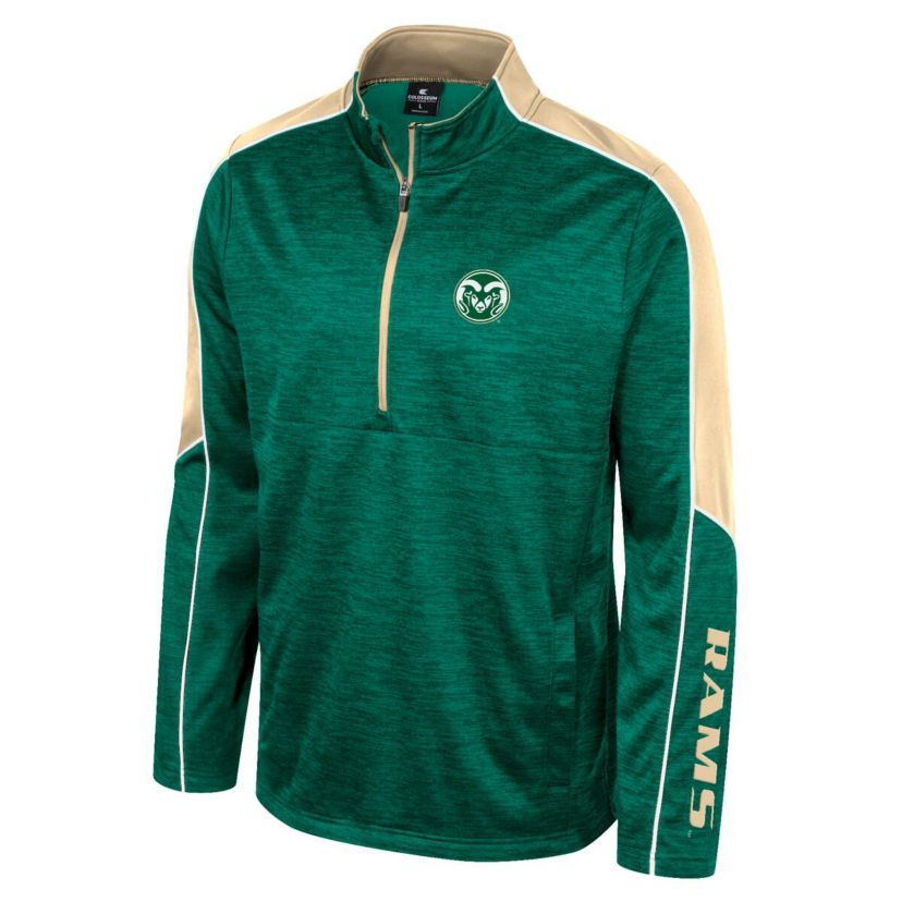 NCAA Colorado State Rams Marled Half-Zip Jacket