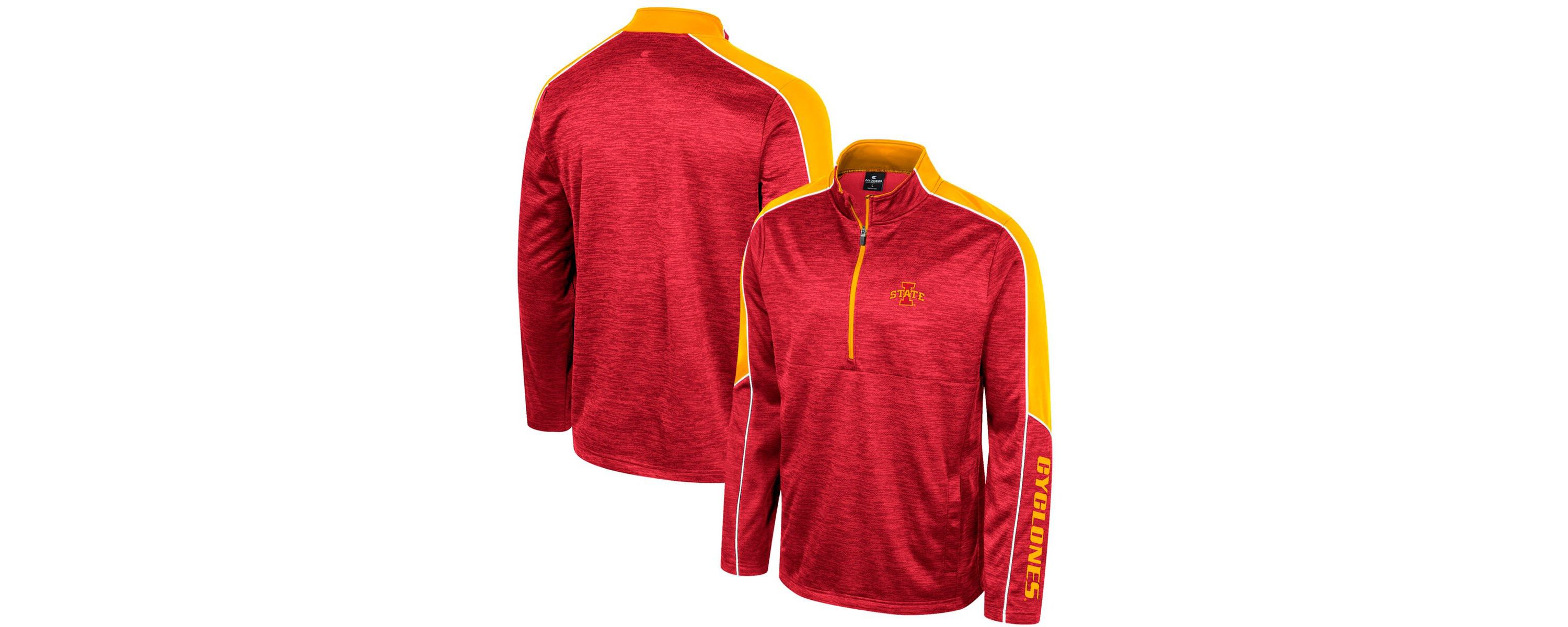 NCAA Iowa State Cyclones Marled Half-Zip Jacket