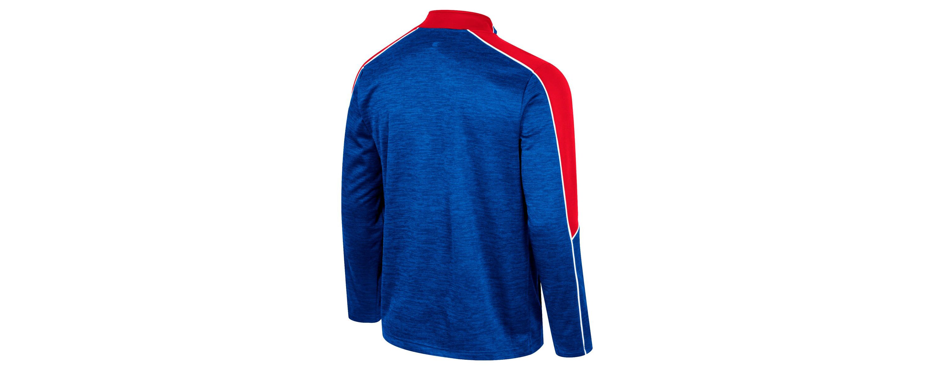 NCAA Kansas Jayhawks Marled Half-Zip Jacket
