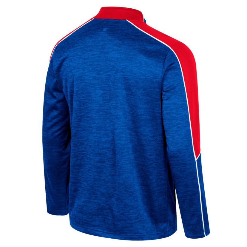 NCAA Kansas Jayhawks Marled Half-Zip Jacket