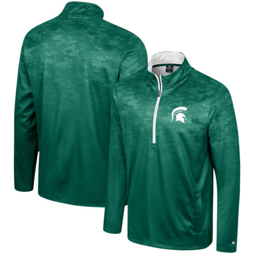 NCAA Michigan State Spartans The Machine Half-Zip Jacket