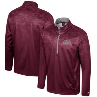 Colosseum Men's NCAA Montana Grizzlies The Machine Half-Zip Jacket, Large -  0197583024049