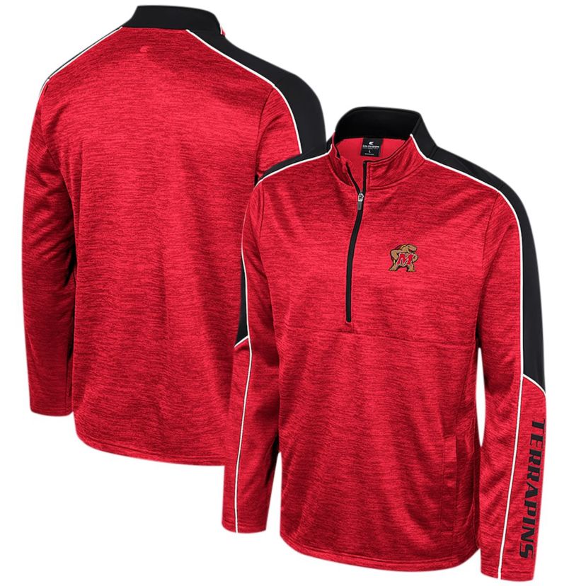 NCAA Maryland Terrapins Marled Half-Zip Jacket