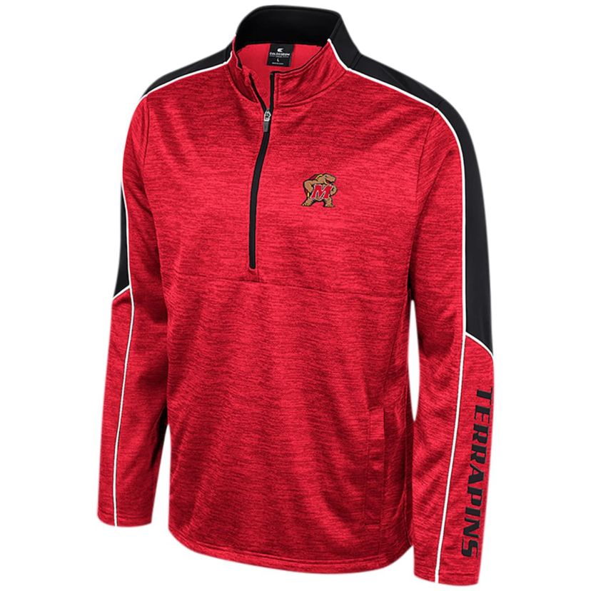 NCAA Maryland Terrapins Marled Half-Zip Jacket