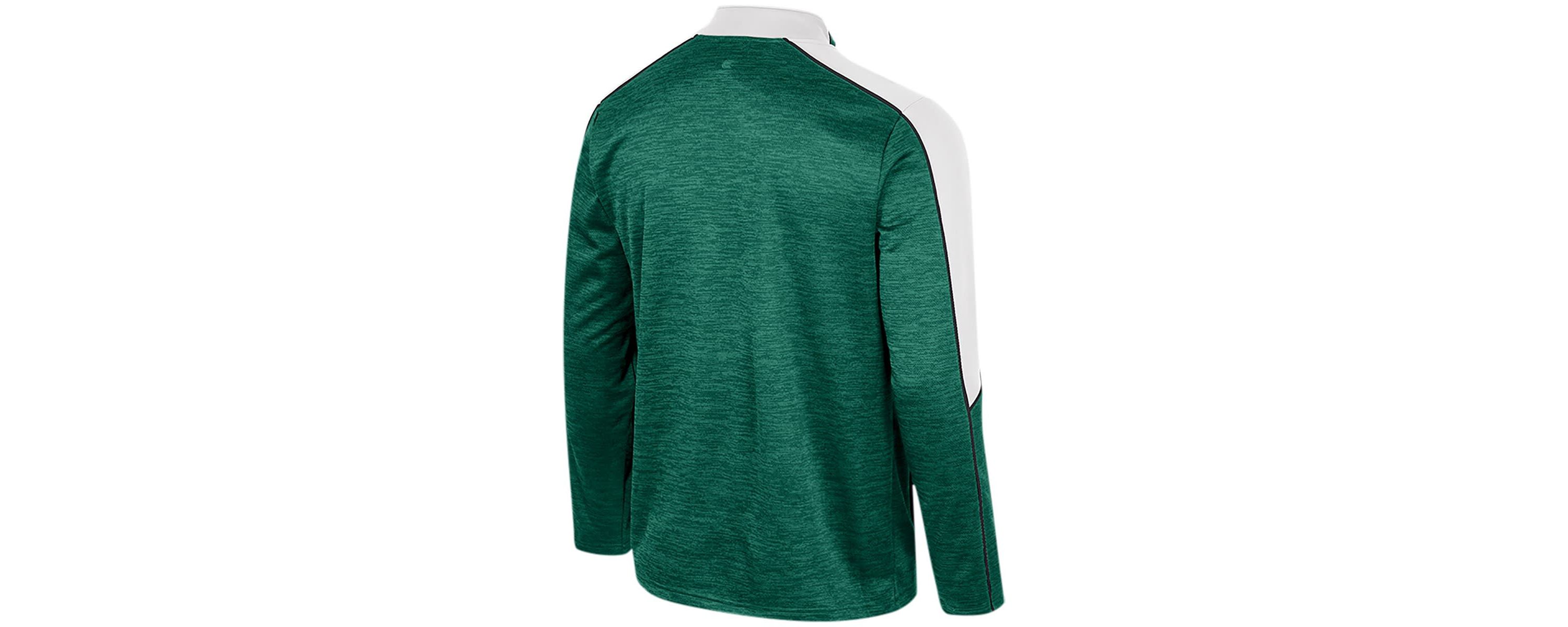 NCAA Michigan State Spartans Marled Half-Zip Jacket