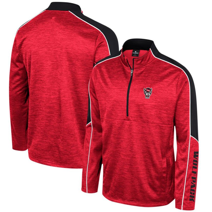 NCAA NC State Wolfpack Marled Half-Zip Jacket