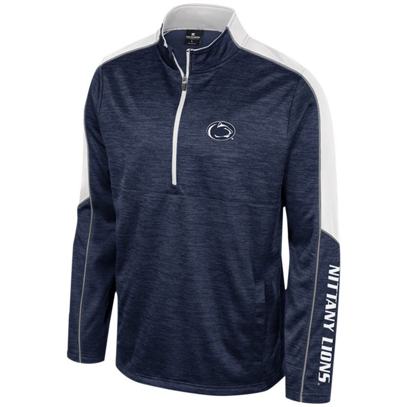 NCAA Penn State Nittany Lions Marled Half-Zip Jacket