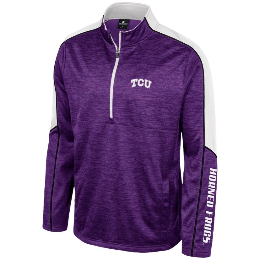 NCAA TCU Horned Frogs Marled Half-Zip Jacket