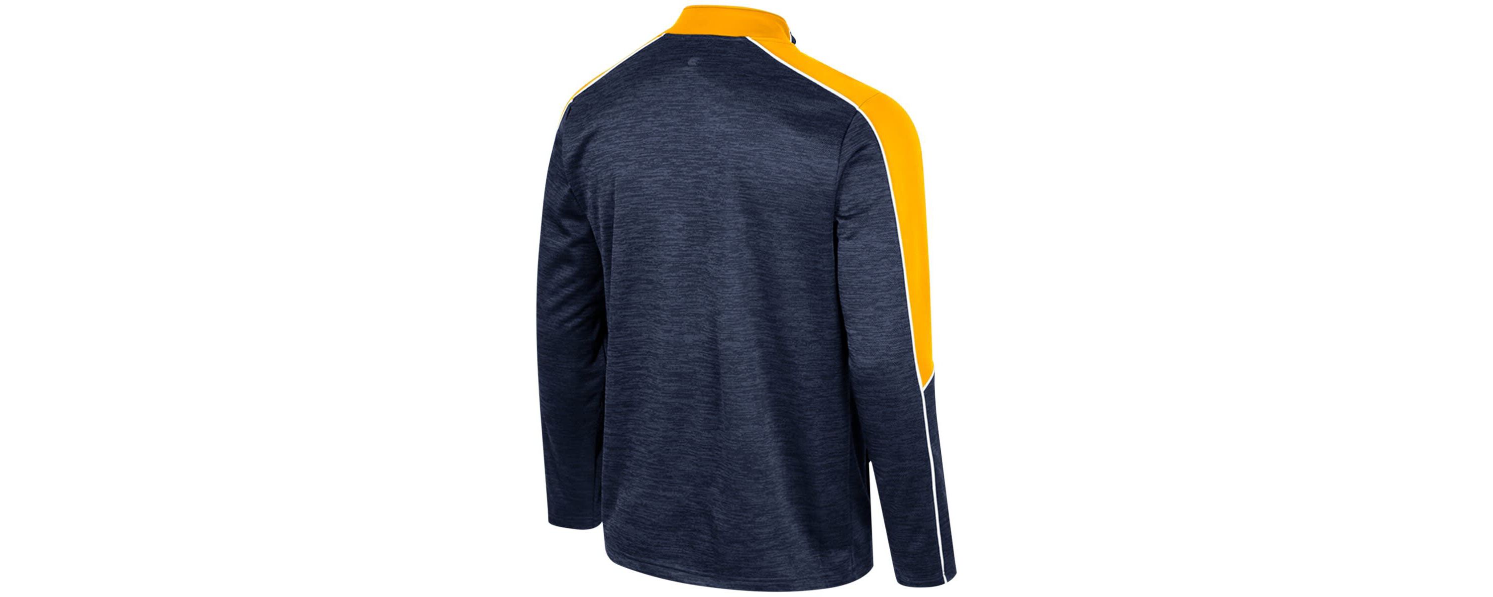 NCAA West Virginia Mountaineers Marled Half-Zip Jacket