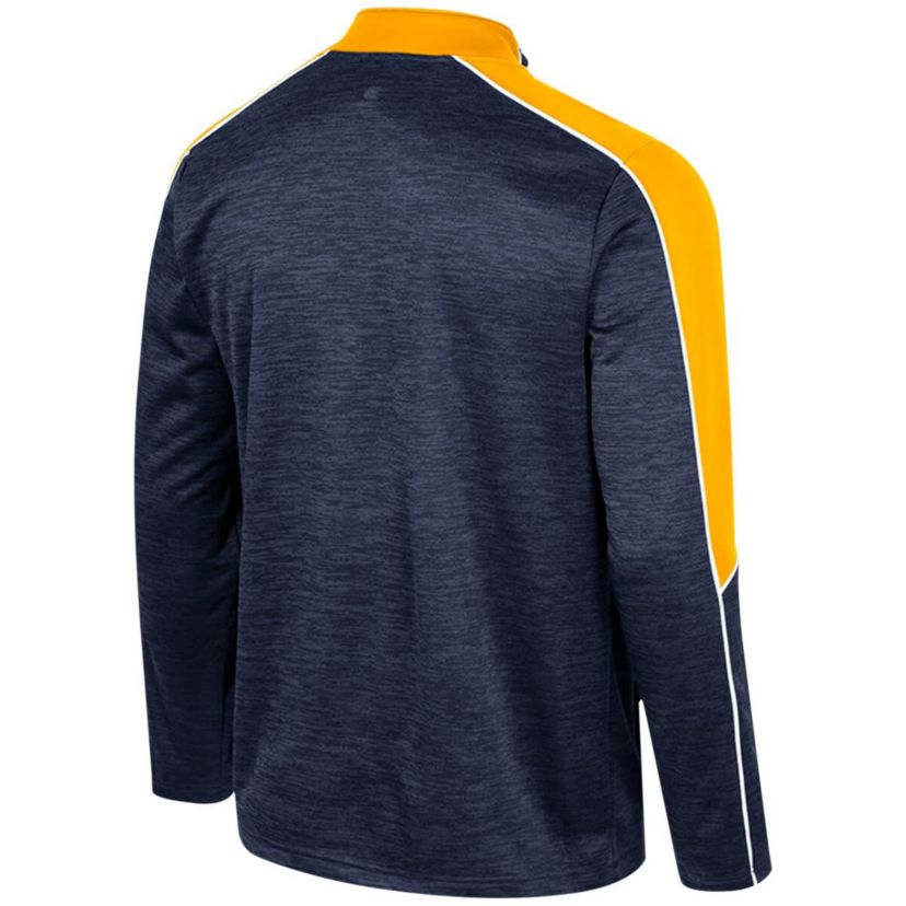 NCAA West Virginia Mountaineers Marled Half-Zip Jacket