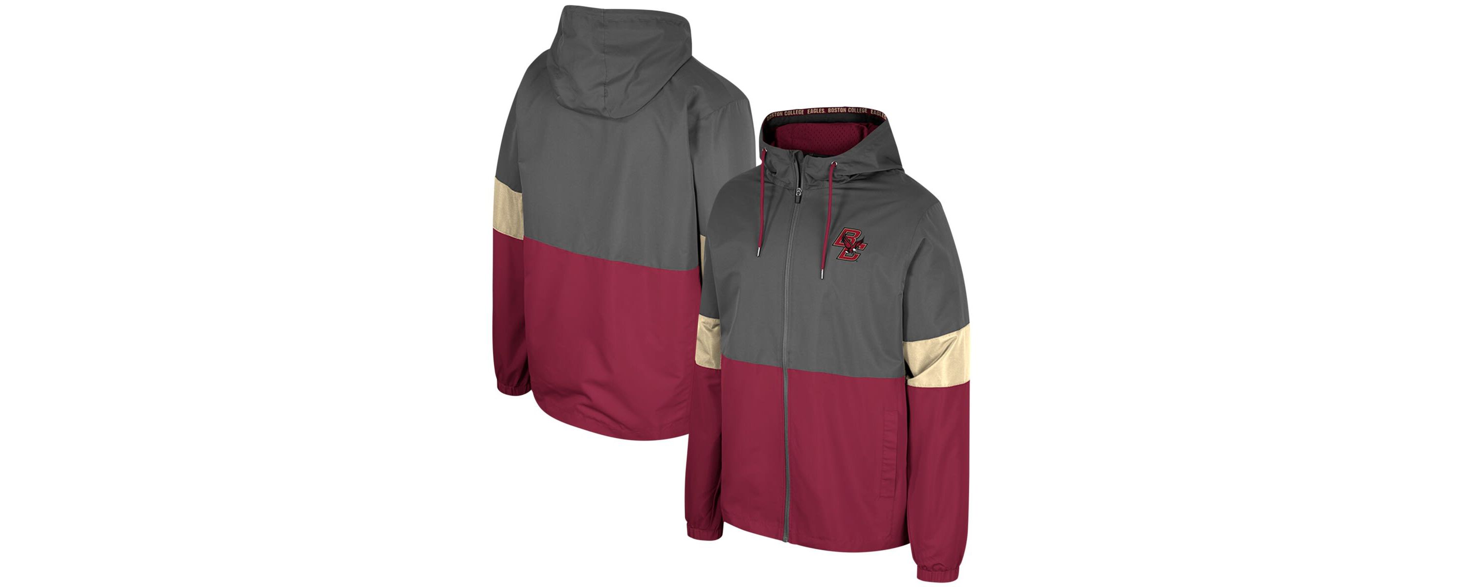 Boston College Eagles NCAA Boston NCAA Eagles Miles Full-Zip Hoodie Jacket