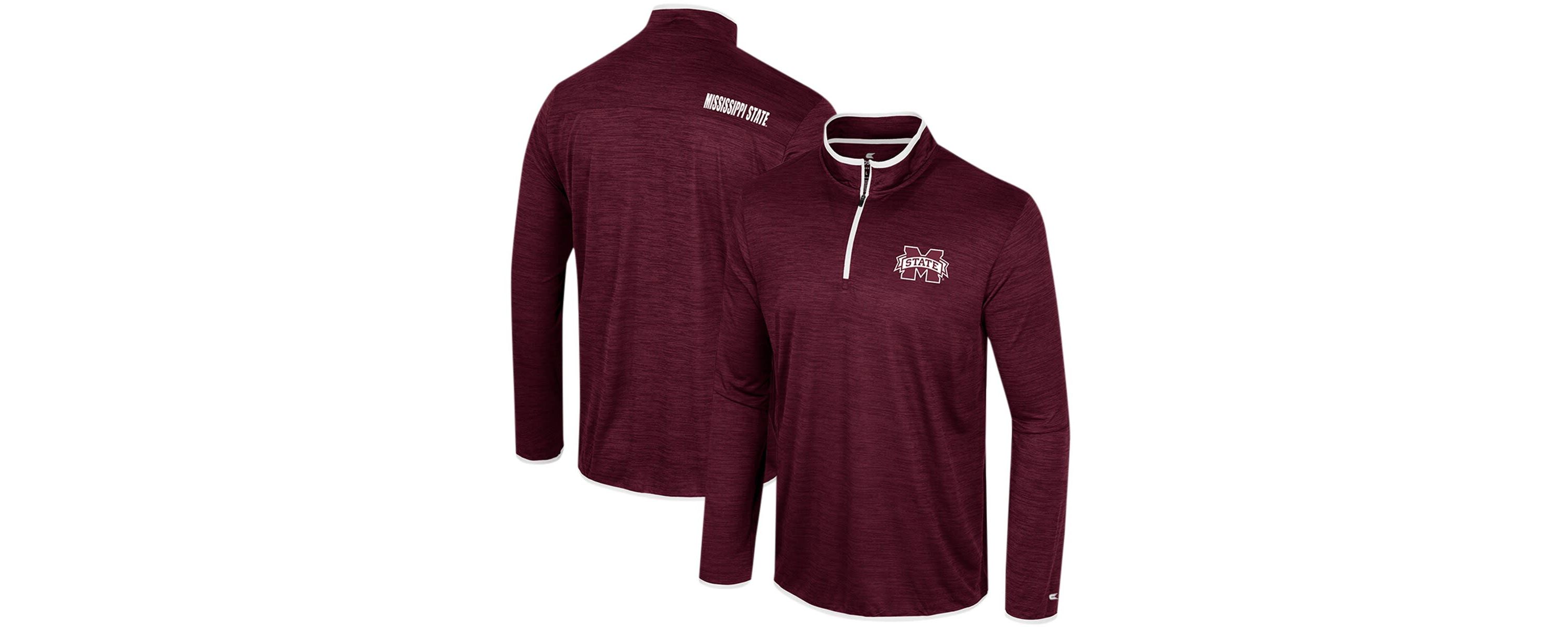 NCAA Mississippi State Bulldogs Wright Quarter-Zip Windshirt