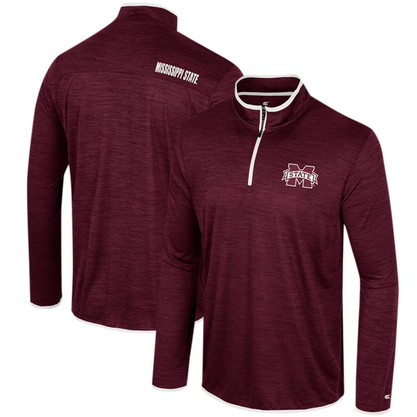 NCAA Mississippi State Bulldogs Wright Quarter-Zip Windshirt