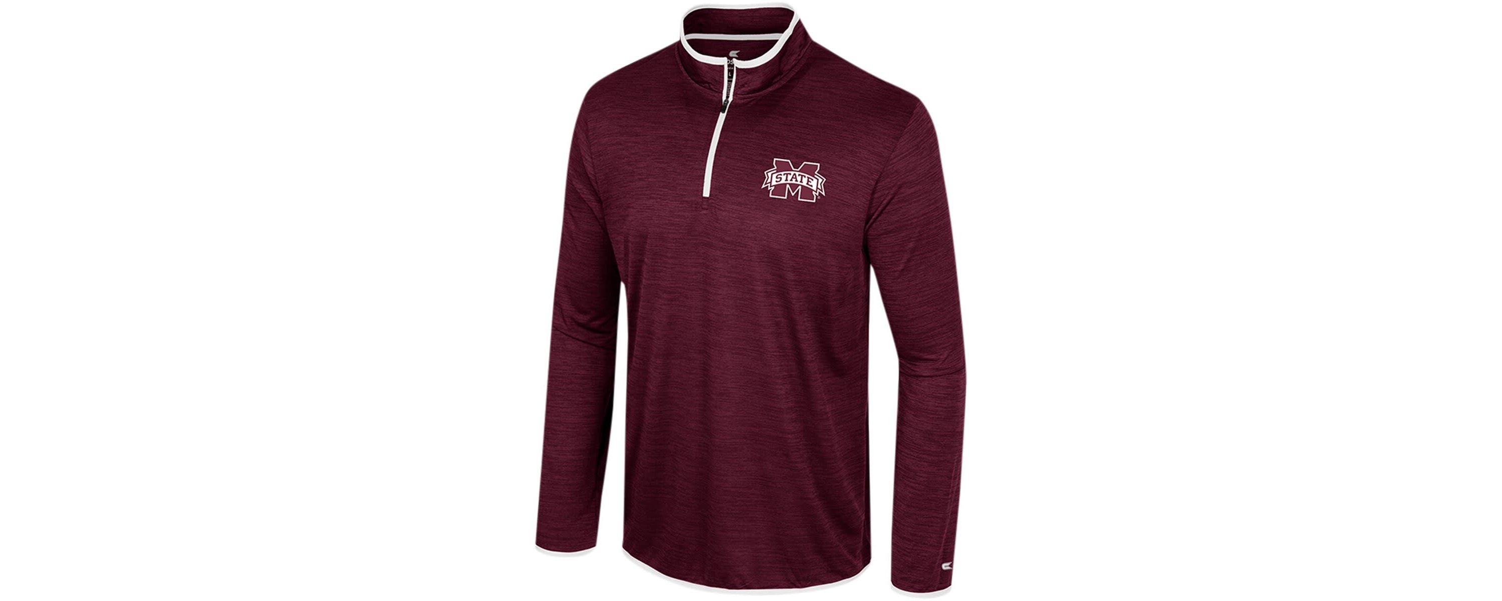 NCAA Mississippi State Bulldogs Wright Quarter-Zip Windshirt