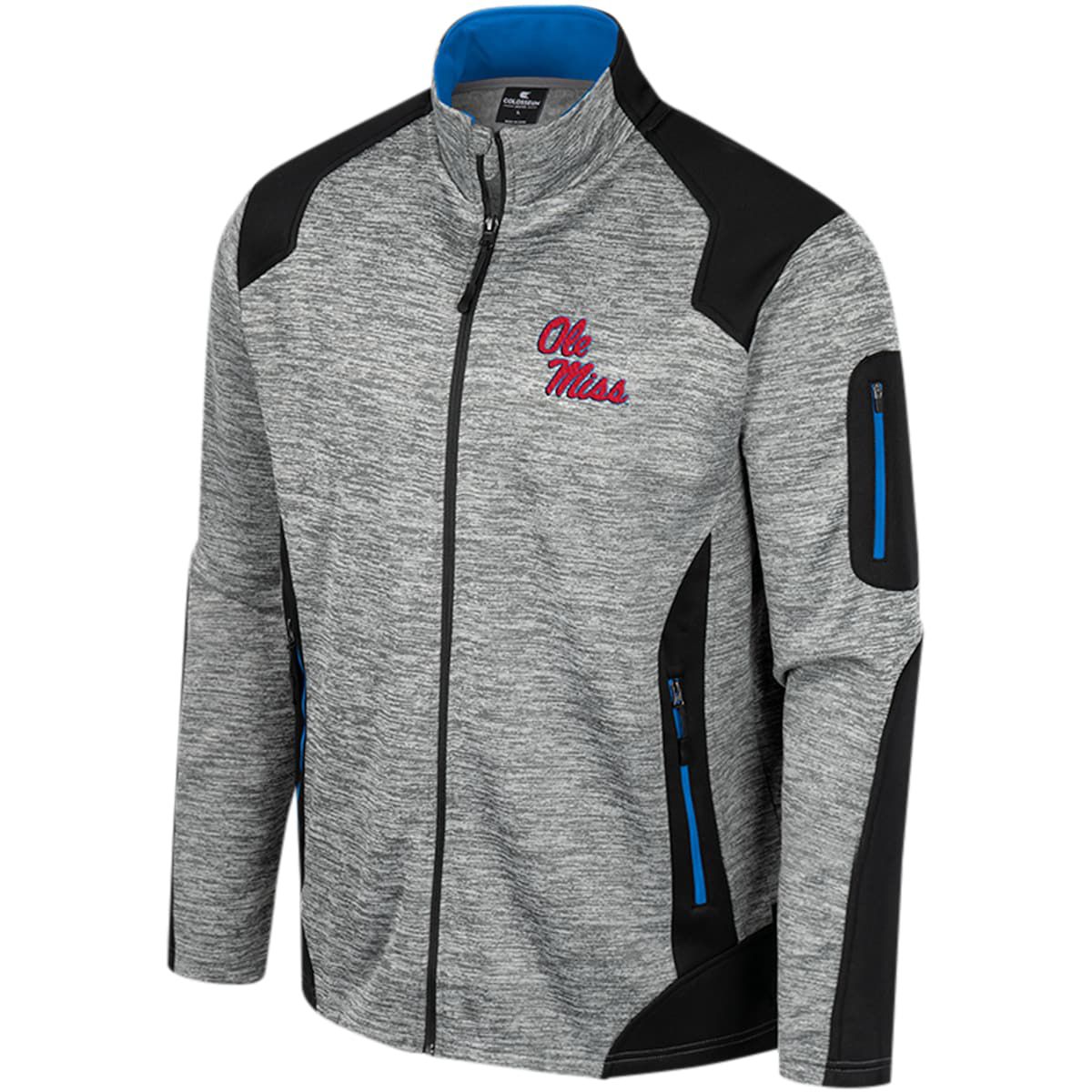 NCAA Ole Miss Rebels Silberman Color Block Full-Zip Jacket