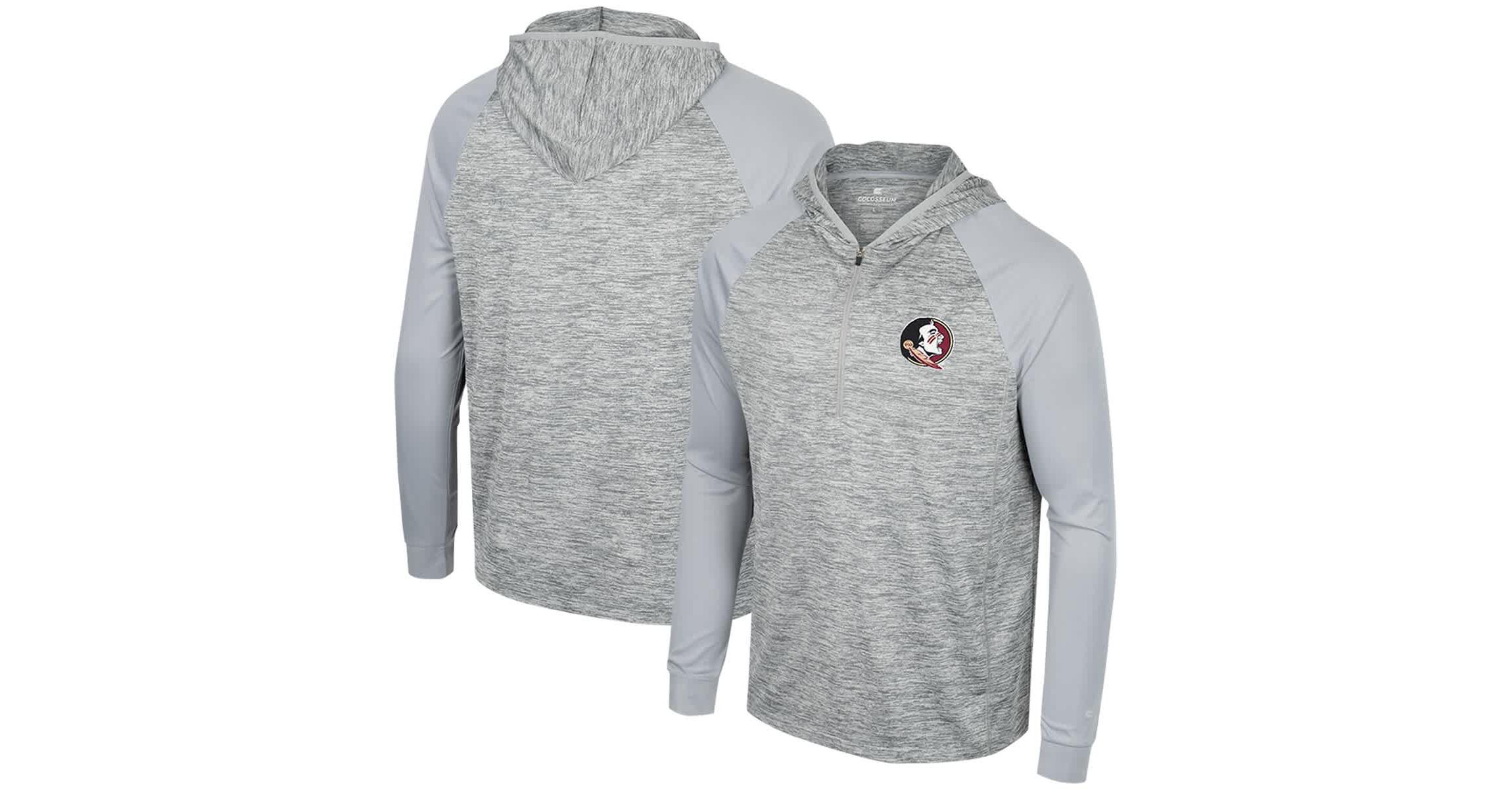 NCAA Florida State Seminoles Cybernetic Raglan Quarter-Zip Hooded Top