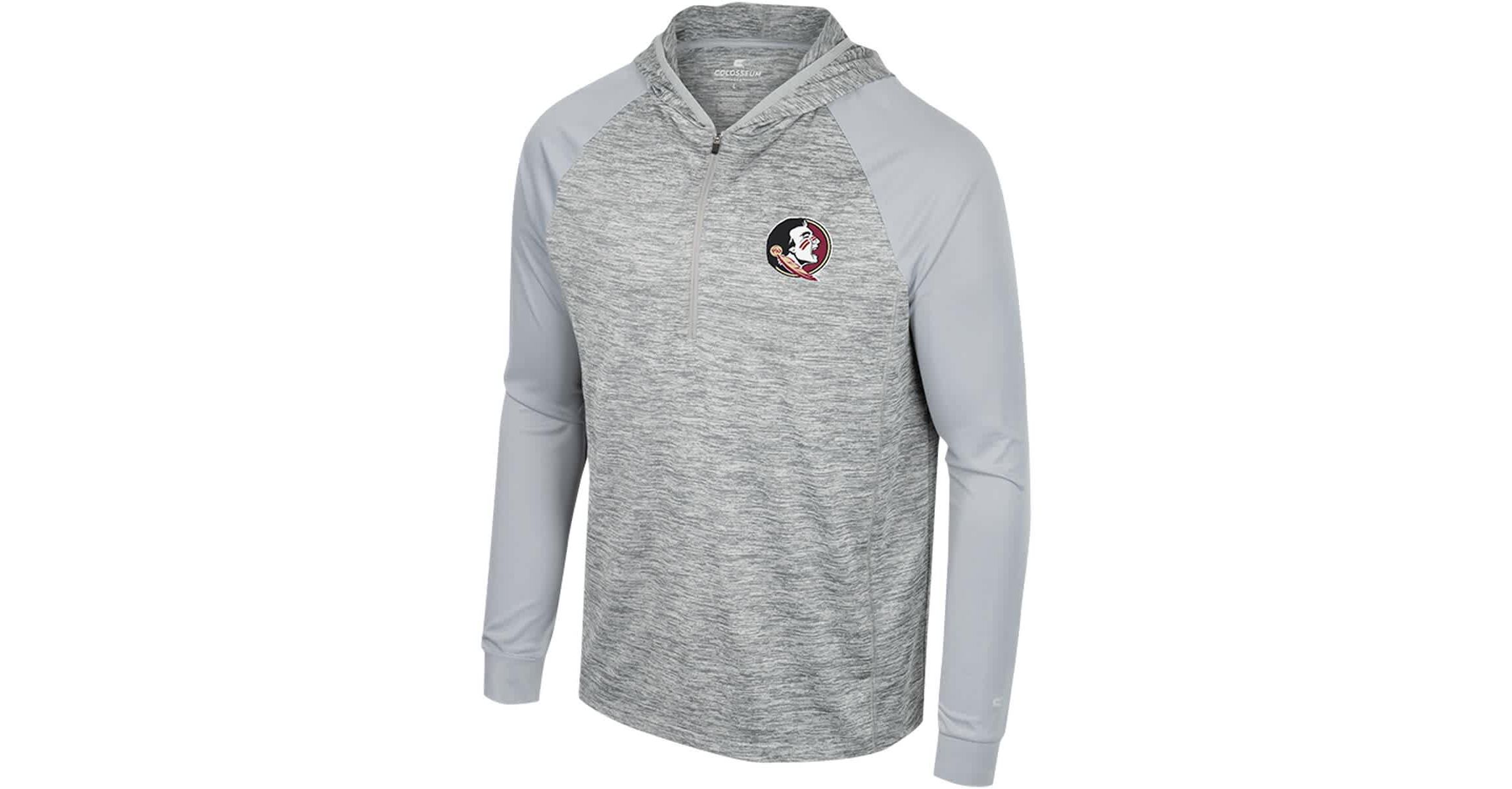 NCAA Florida State Seminoles Cybernetic Raglan Quarter-Zip Hooded Top