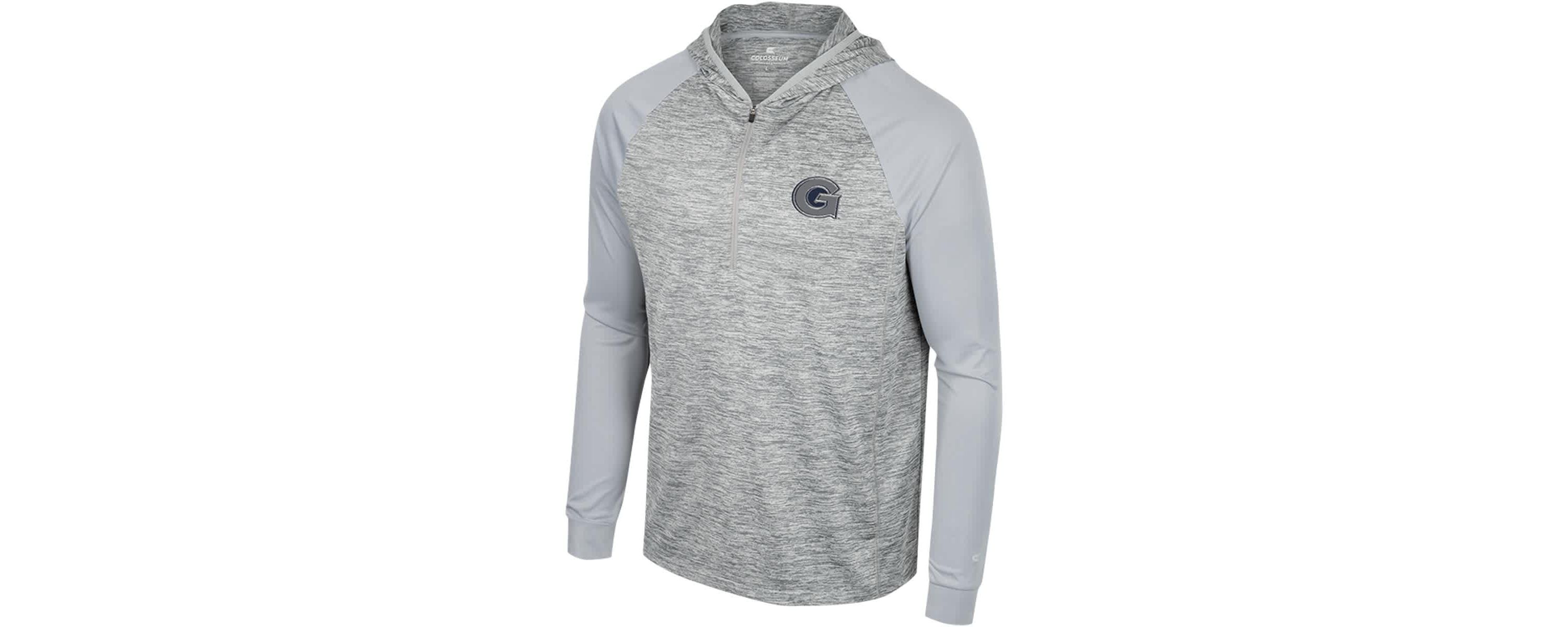 NCAA Georgetown Hoyas Cybernetic Raglan Quarter-Zip Hooded Top