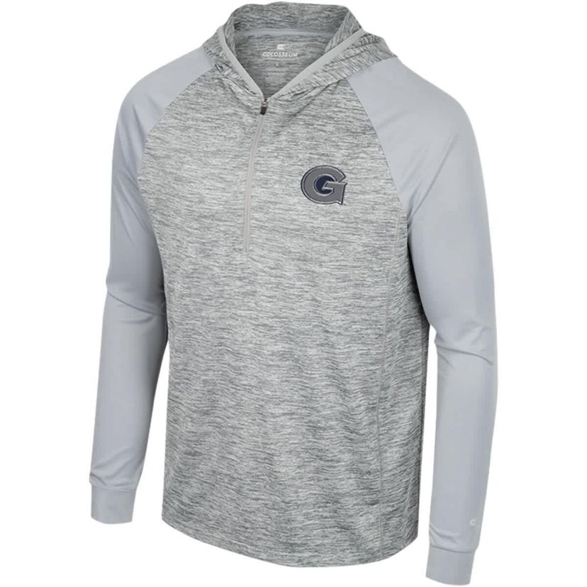 NCAA Georgetown Hoyas Cybernetic Raglan Quarter-Zip Hooded Top