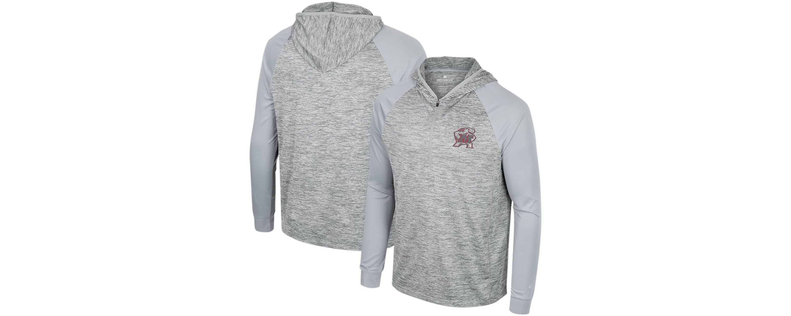NCAA Maryland Terrapins Cybernetic Raglan Quarter-Zip Hooded Top