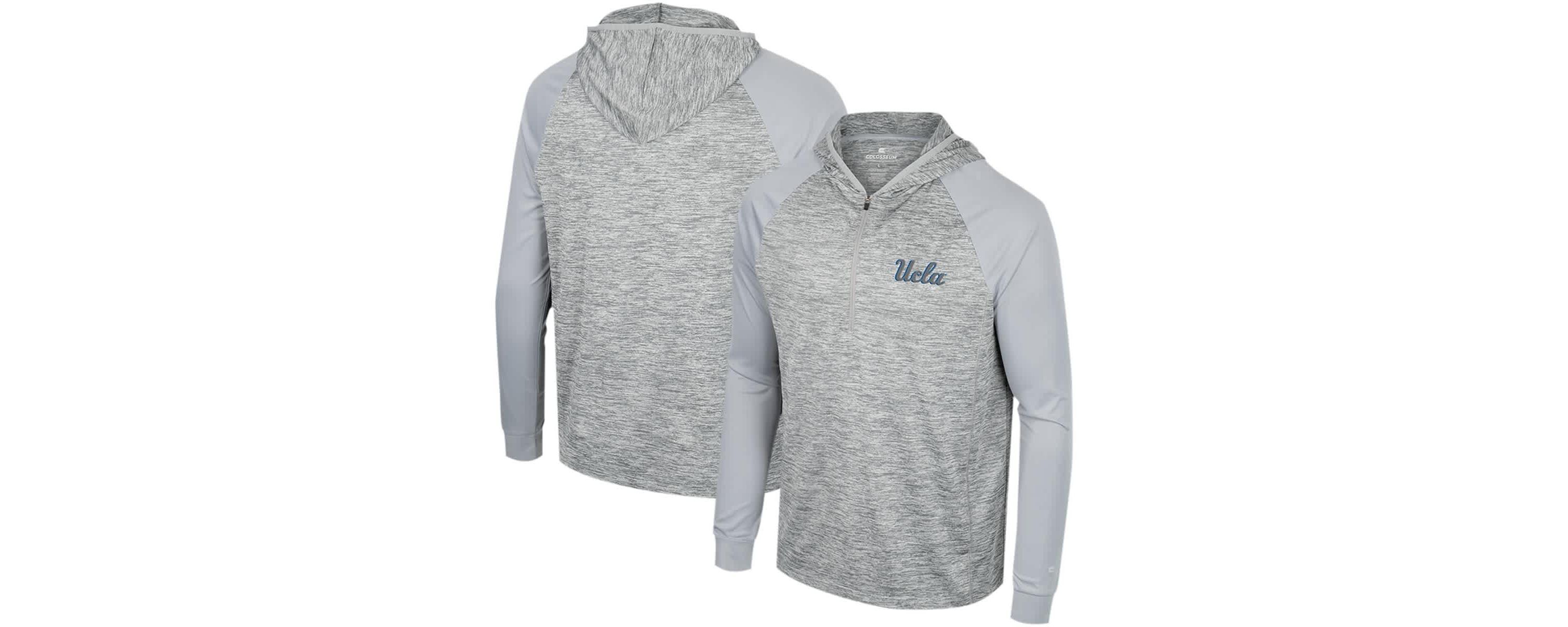 NCAA UCLA Bruins Cybernetic Raglan Quarter-Zip Hooded Top