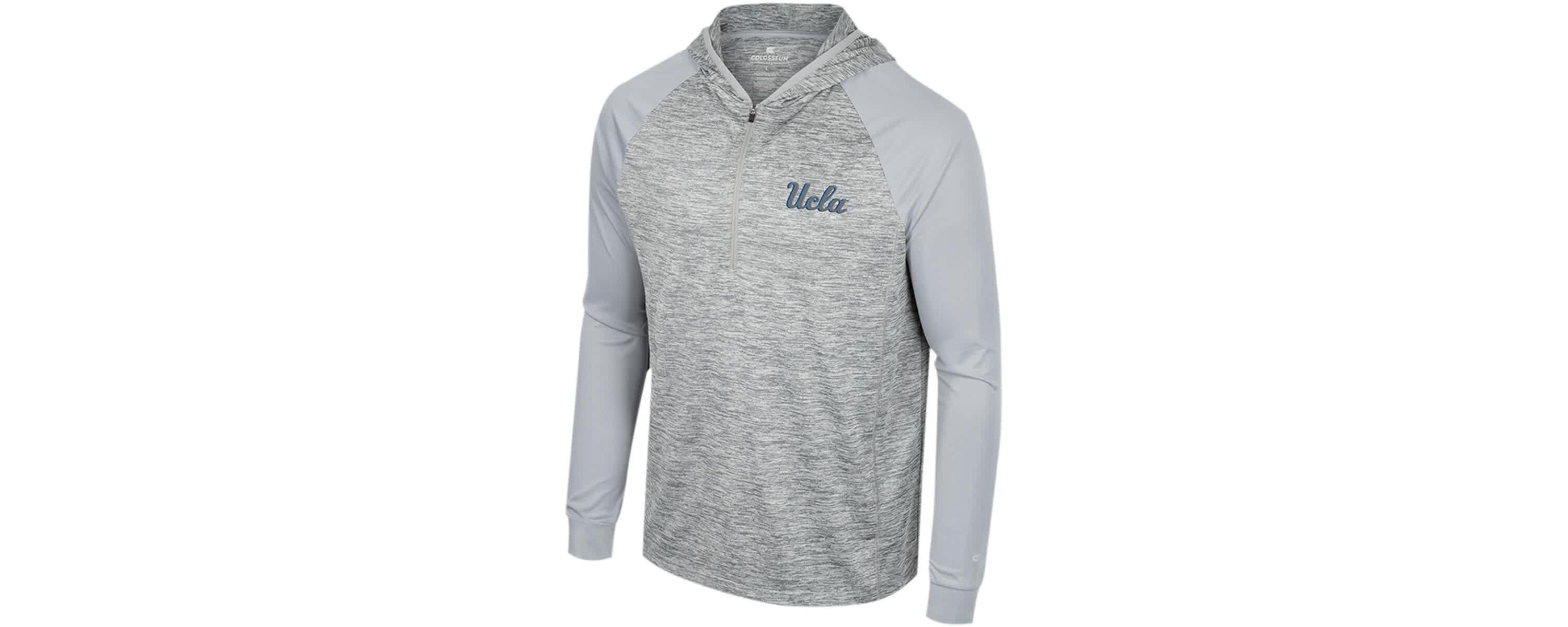 NCAA UCLA Bruins Cybernetic Raglan Quarter-Zip Hooded Top