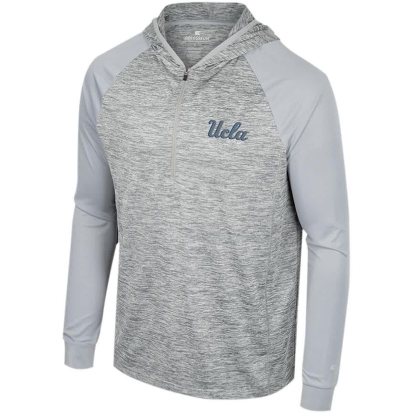 NCAA UCLA Bruins Cybernetic Raglan Quarter-Zip Hooded Top