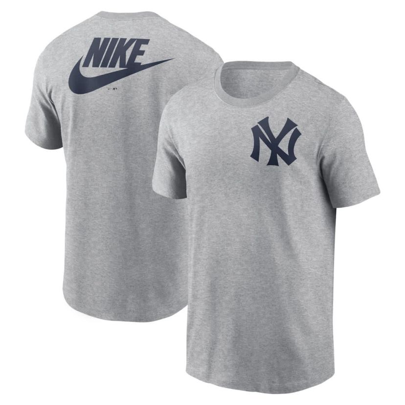 MLB Nike New York Yankees Cooperstown Collection Large Logo 2-Hit T-Shirt