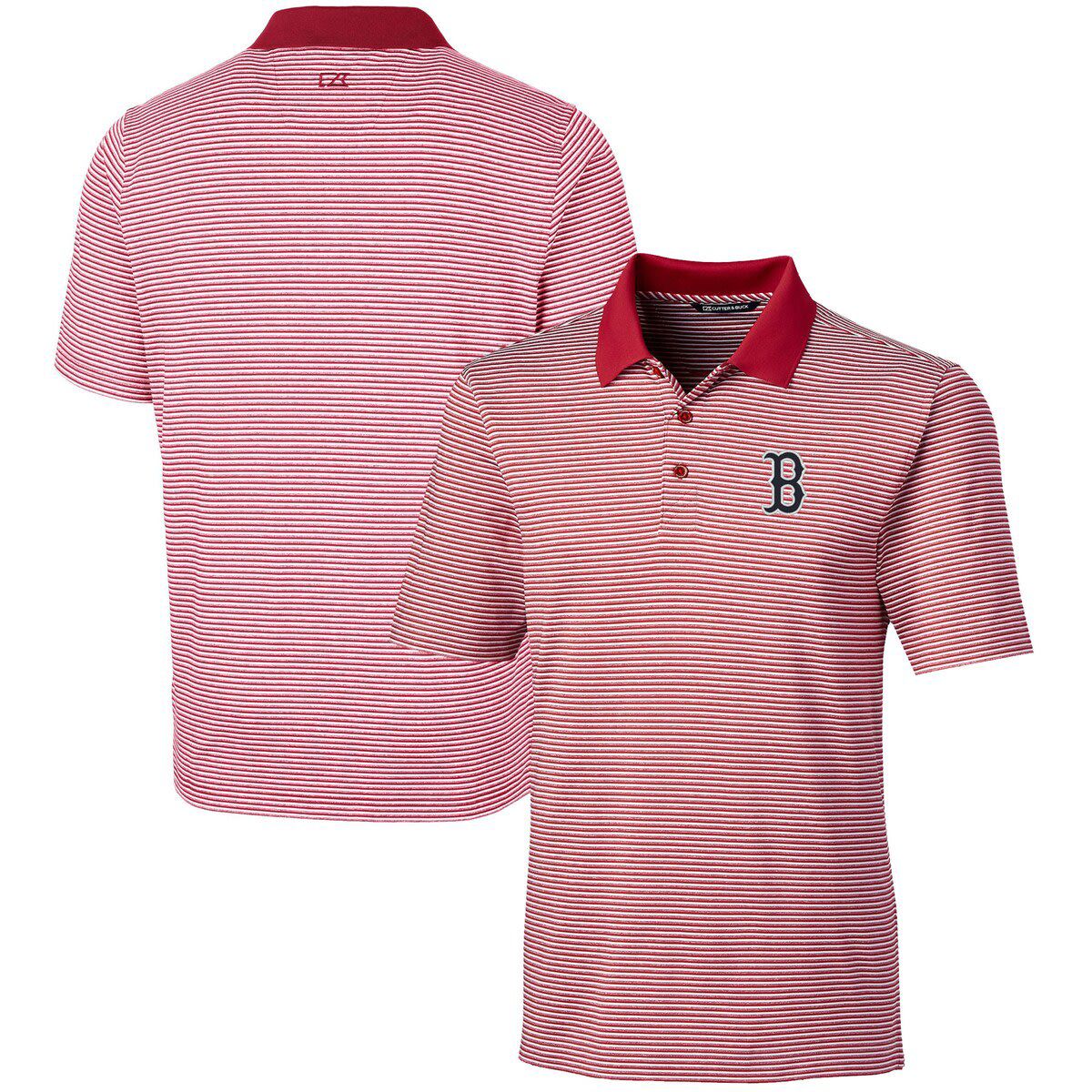 Boston Red Sox MLB Boston Sox Forge Tonal Stripe Stretch Polo
