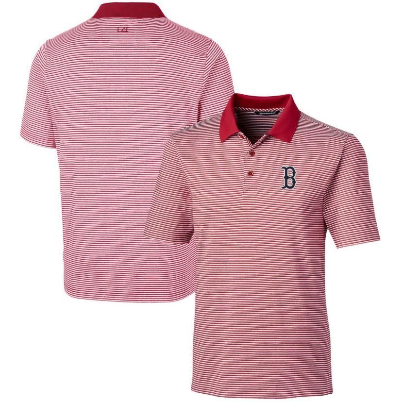 Boston Red Sox MLB Boston Sox Forge Tonal Stripe Stretch Polo