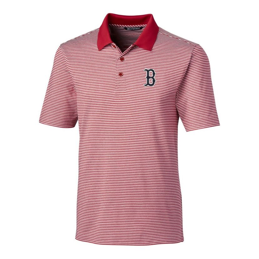 Boston Red Sox MLB Boston Sox Forge Tonal Stripe Stretch Polo