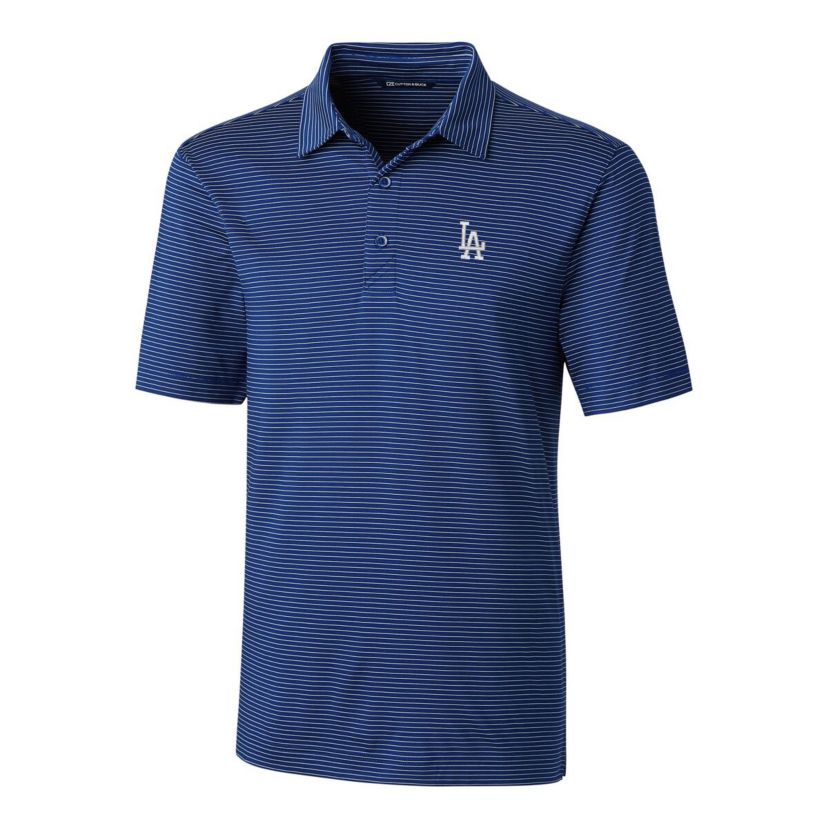 MLB Los Angeles Dodgers Forge Pencil Stripe Stretch Polo