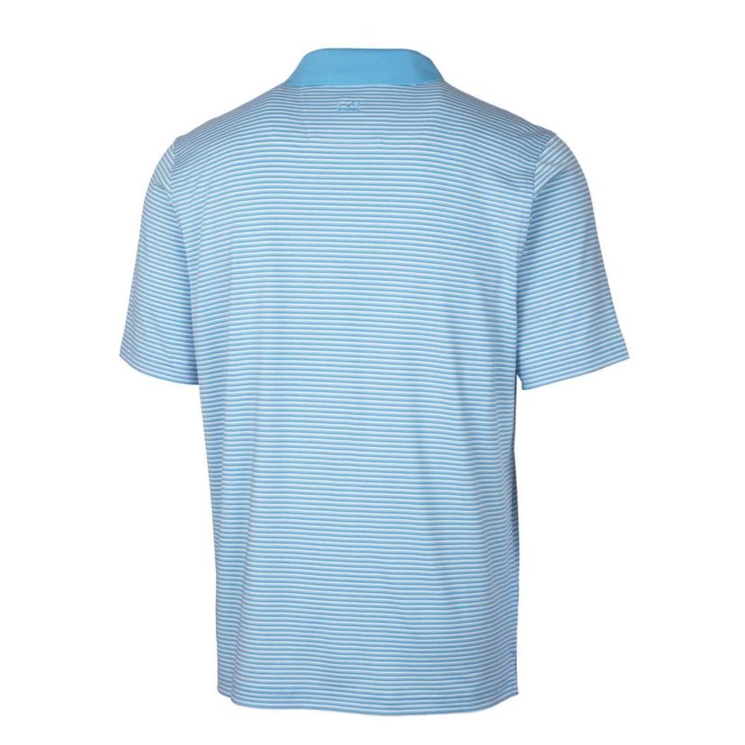 MLB Light Kansas City Royals Forge Tonal Stripe Stretch Polo