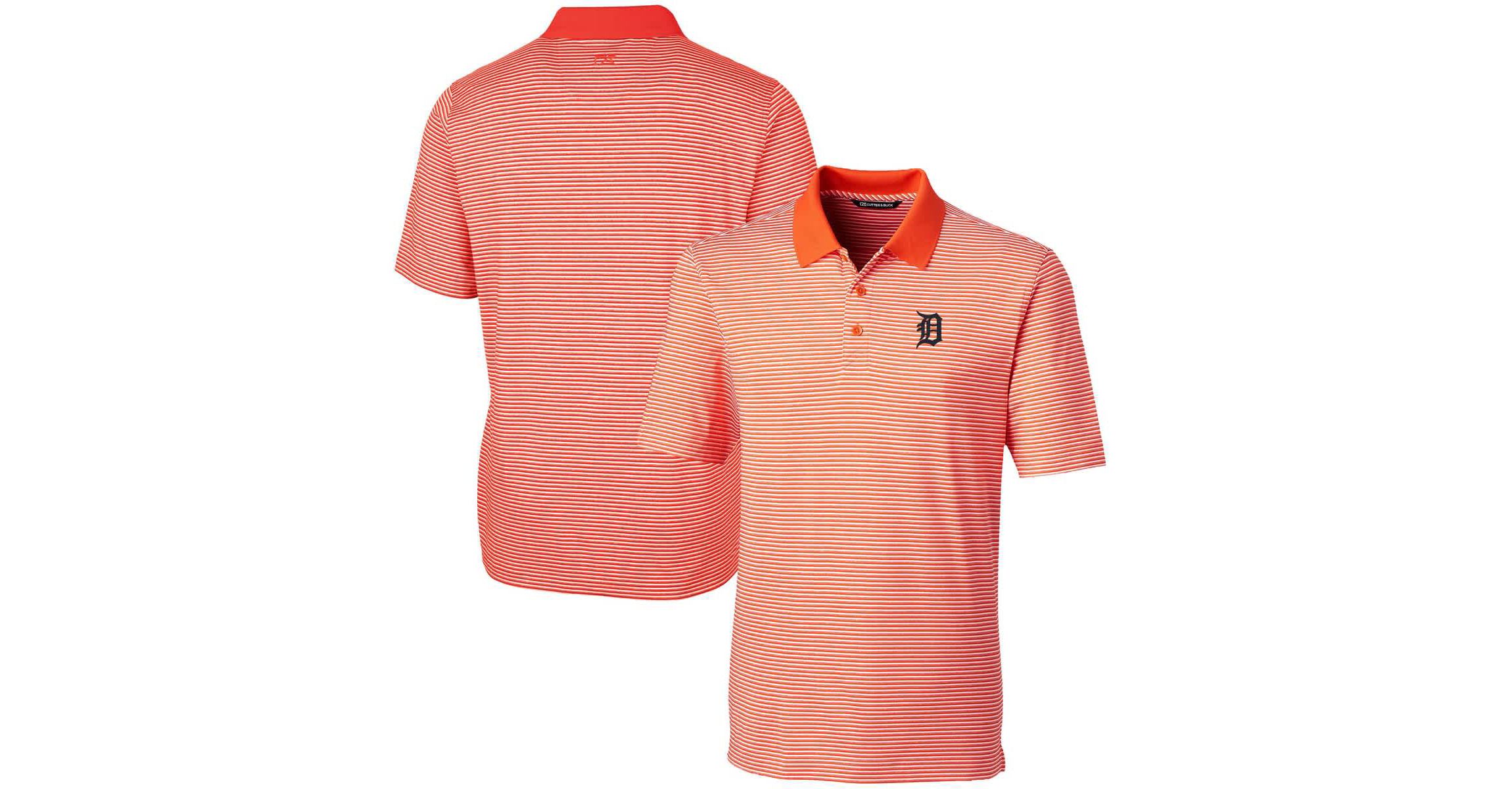 MLB Detroit Tigers Forge Tonal Stripe Stretch Polo