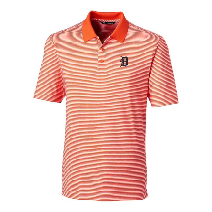 MLB Detroit Tigers Forge Tonal Stripe Stretch Polo