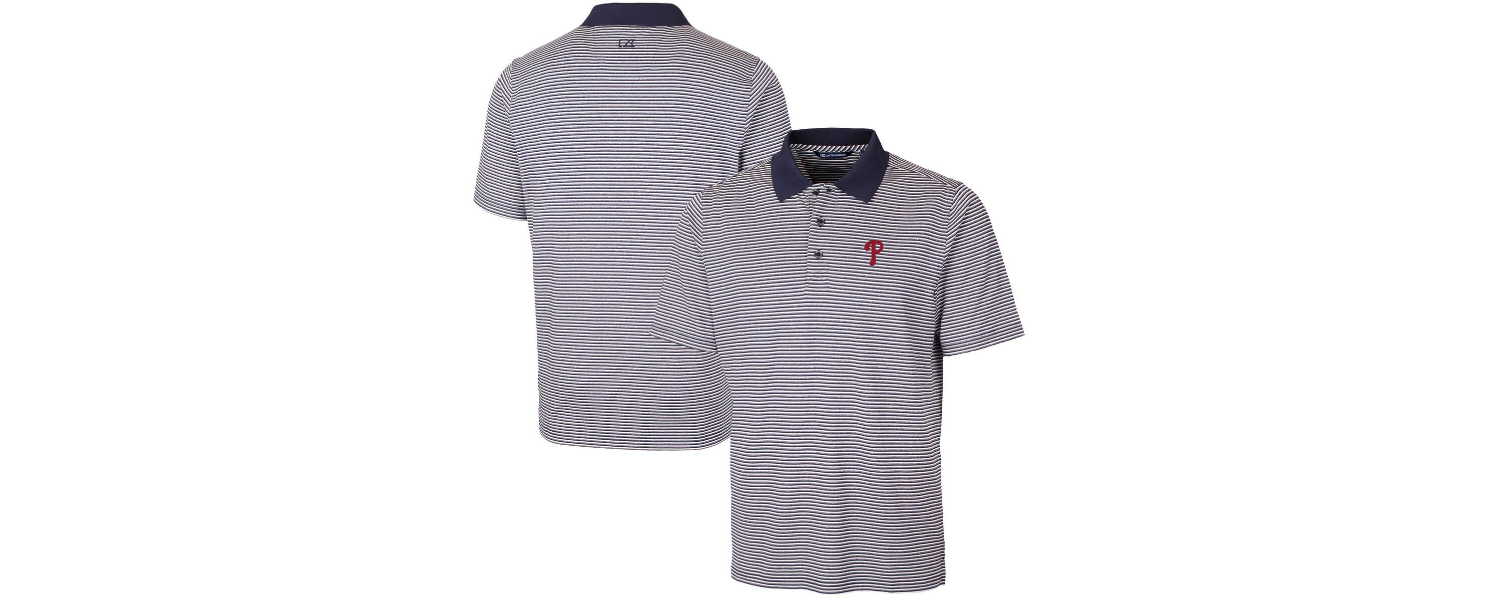 MLB Philadelphia Phillies Forge Tonal Stripe Stretch Polo