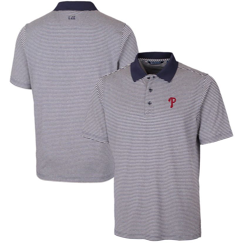 MLB Philadelphia Phillies Forge Tonal Stripe Stretch Polo